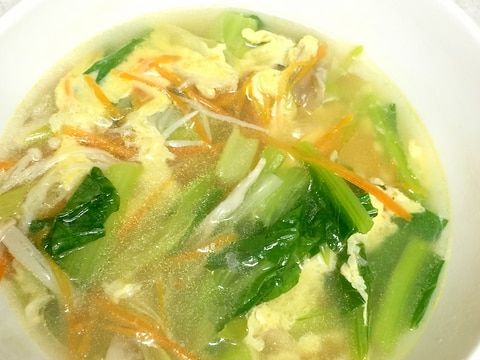 野菜たっぷり中華スープ